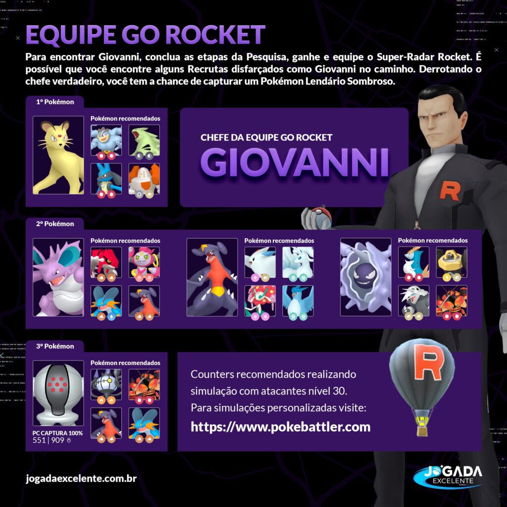 Pokémon GO - Nova Invasão da Equipe GO Rocket com Registeel Sombroso